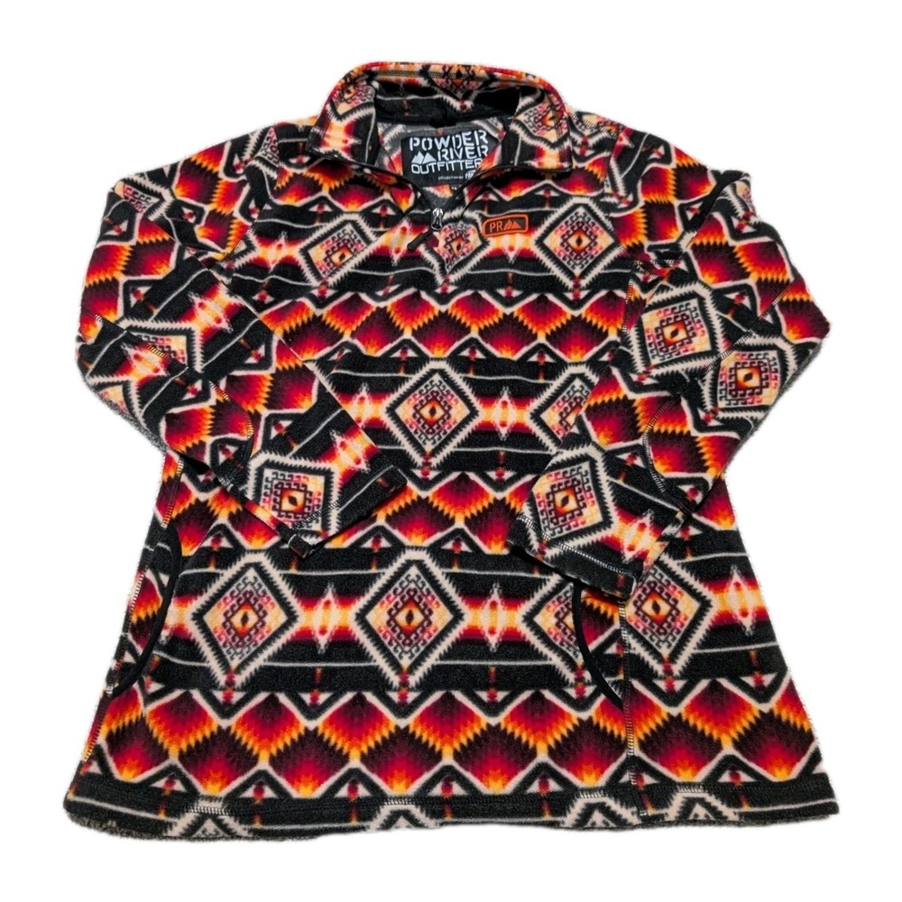Powder River Outfitters Panhandle Fleece XL Aztec Quart Zip Pullover